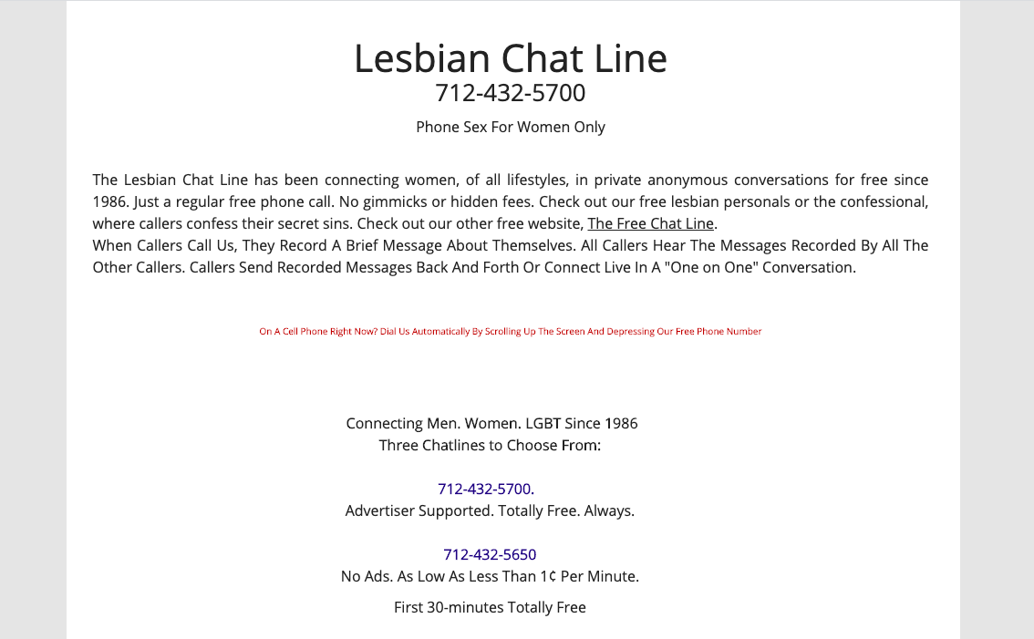Free Lesbian Chat Now