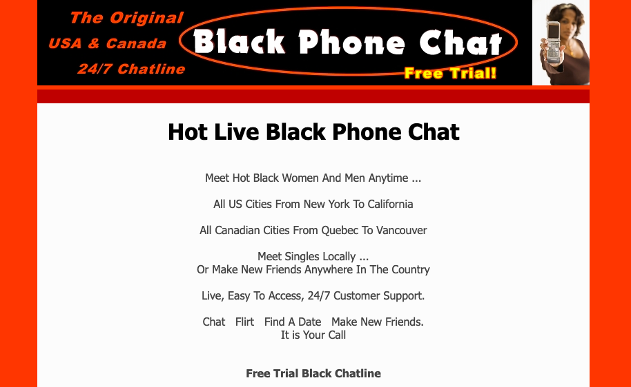 Black Phone Chat - Mr. Chat Line.